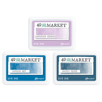 49 & Market Set of 3 Dye Ink Pads - Lavender Kisses, Summer Sky & Arctic Chill