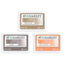 49 & Market Set of 3 Dye Ink Pads - Cappucino, Fossil & Just Peachy