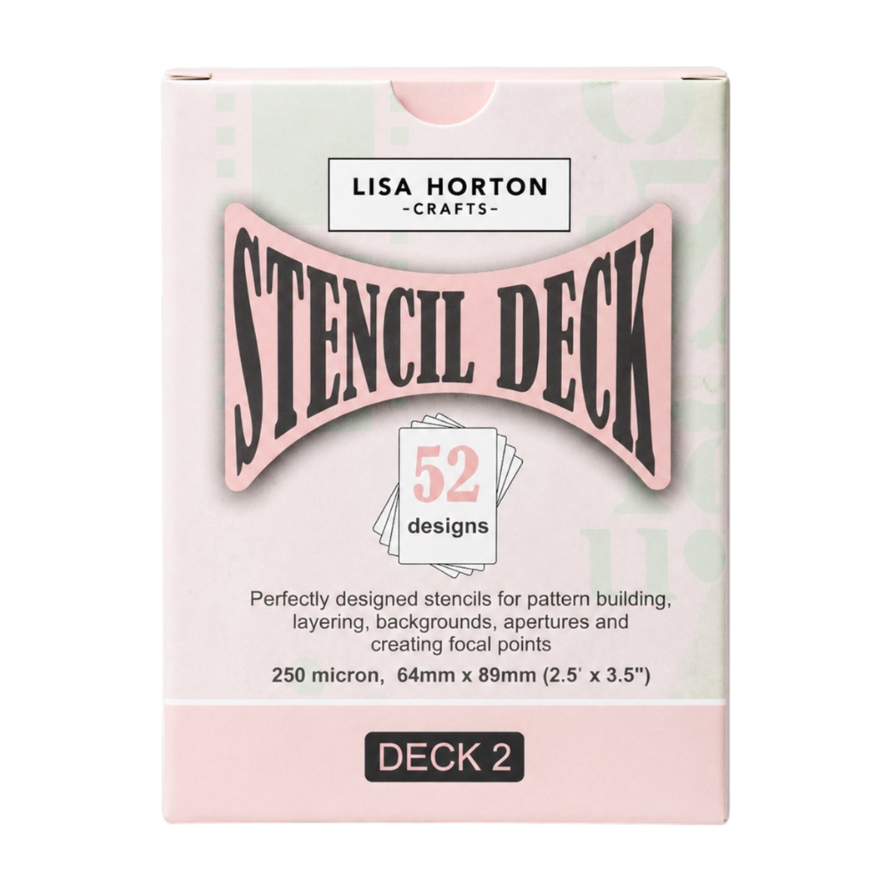 Lisa Horton Crafts The Stencil Deck - Vol. 2 (52 Individual Stencils)