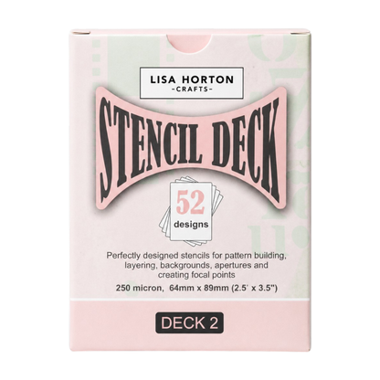 Lisa Horton Crafts The Stencil Deck - Vol. 2 (52 Individual Stencils)