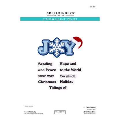 Spellbinders x Lisa Horton Crafts Snowflake Joy Stamp & Die Set