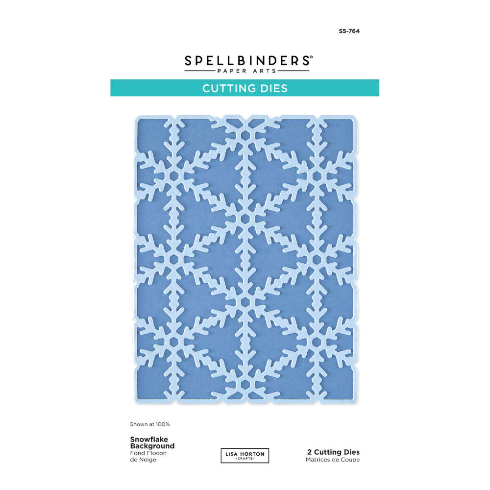 Spellbinders x Lisa Horton Crafts Snowflake Background Dies