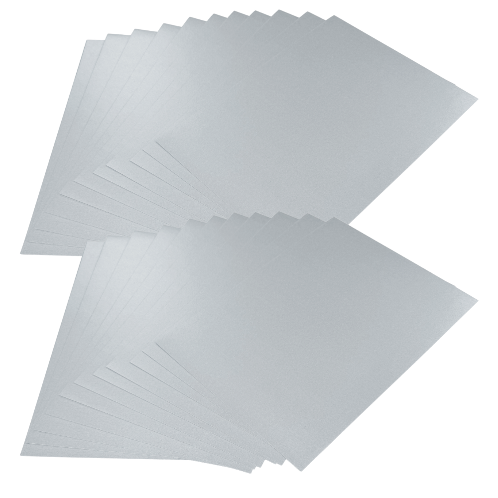 Lynda Chapman's Paper Emporium Pack of 25 A4 Sheets of Pale Silver Paper