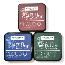 Lisa Horton Crafts Swift Dry Hybrid Ink Pad Trio - Starlit Noel, Cranberry Fizz & Deep Verdure