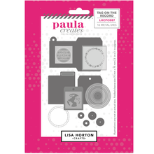 Paula Creates for Lisa Horton Crafts Tag on the Record Die Set