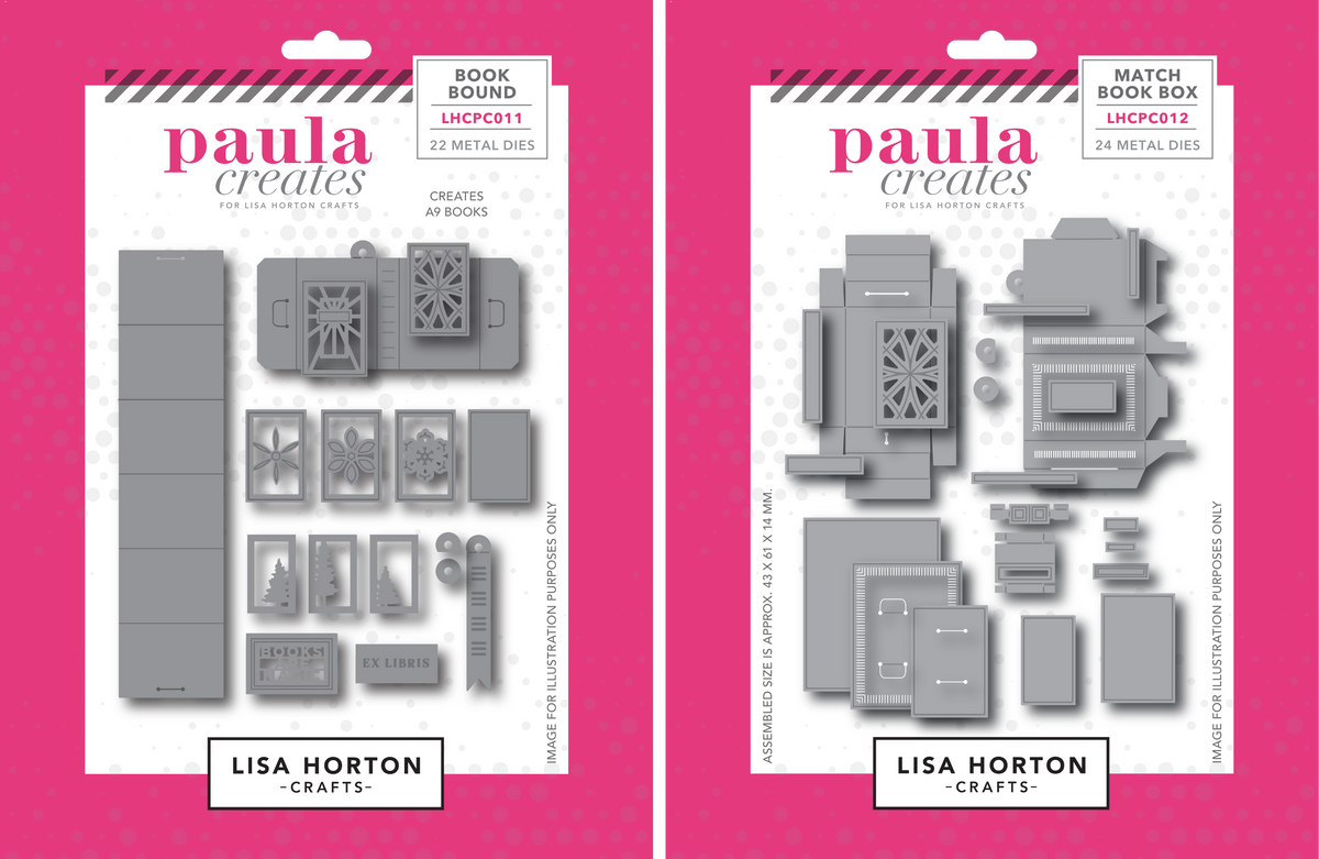 Paula Creates Book Making Die Bundle – Book Bound & Match Book Box