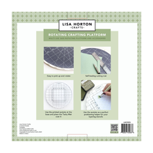Lisa Horton Crafts Rotating Crafting Platform | Interchangeable Cutting Mat & Tacky Mat