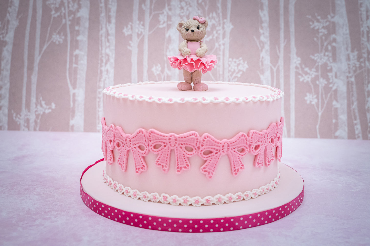 Karen Davies Sugarcraft Lace Bow Borders Silicone Mould