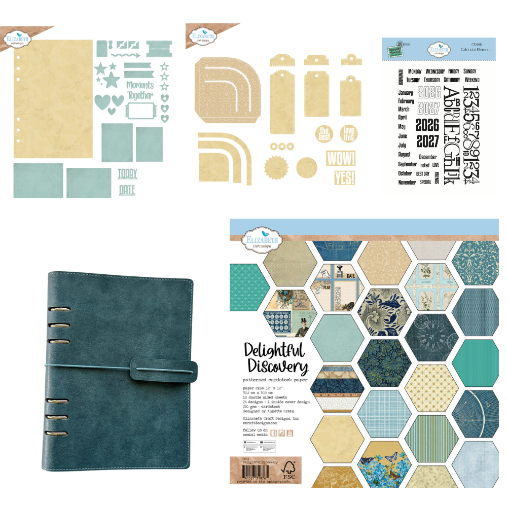 Elizabeth Craft Designs Everyday Memories Memory Binder, Paper, Dies and Stamps Bundle