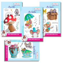 JMC Designs Winter Mice A6 Stamp Collection - 4 x A6 stamp Sets