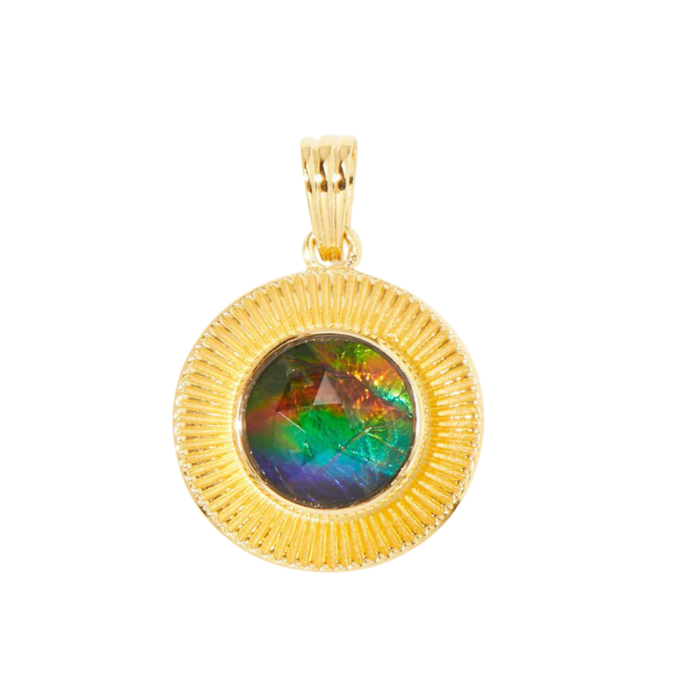 Canadian Ammolite Gems by Kenneth Bradley ‘Tiffany’ Pendant