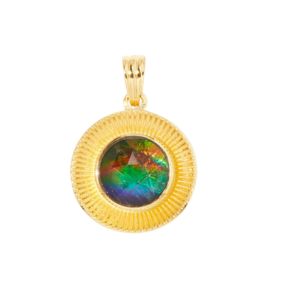 Canadian Ammolite Gems by Kenneth Bradley ‘Tiffany’ Pendant
