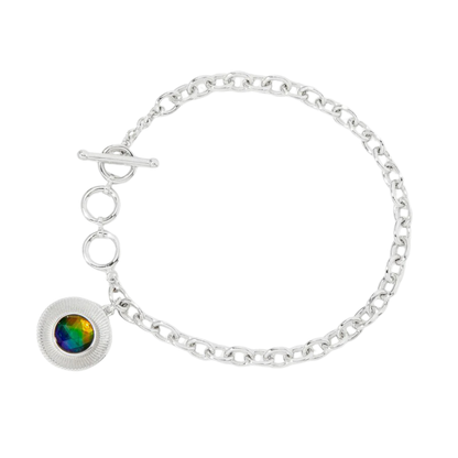 Canadian Ammolite Gems by Kenneth Bradley ‘Tiffany’ Bracelet
