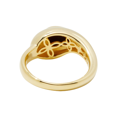 Canadian Ammolite Gems by Kenneth Bradley 'Naomi' Ring in 14k Yellow Gold