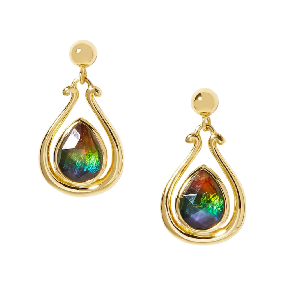 Canadian Ammolite Gems by Kenneth Bradley 'Jodi' Earrings
