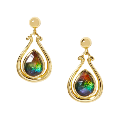 Canadian Ammolite Gems by Kenneth Bradley 'Jodi' Earrings