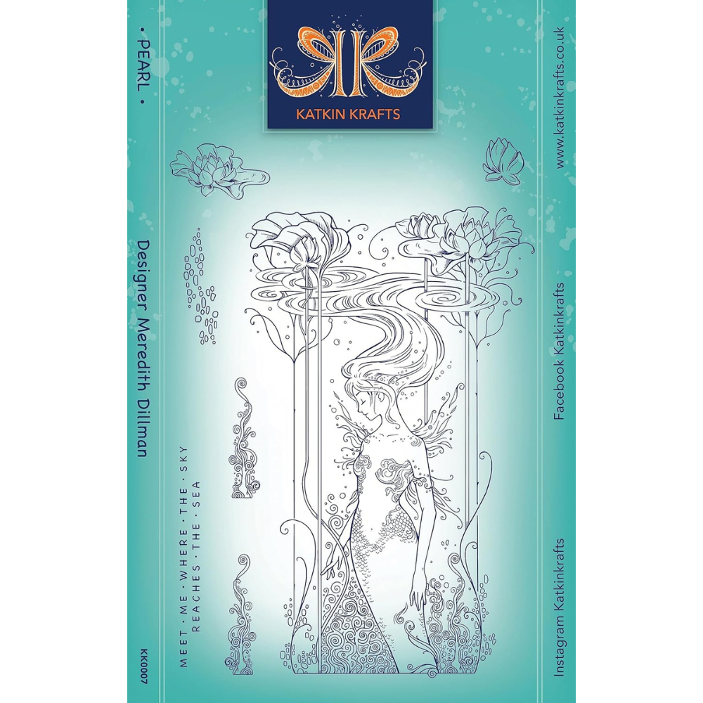 Katkin Krafts Pearl A5 Clear Stamp Set