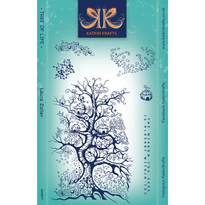 Katkin Krafts Tree Of Life A5 Clear Stamp Set