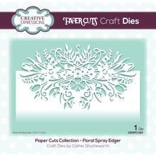 Creative Expressions Paper Cuts by Cathie Shuttleworth - Floral Spray Edger