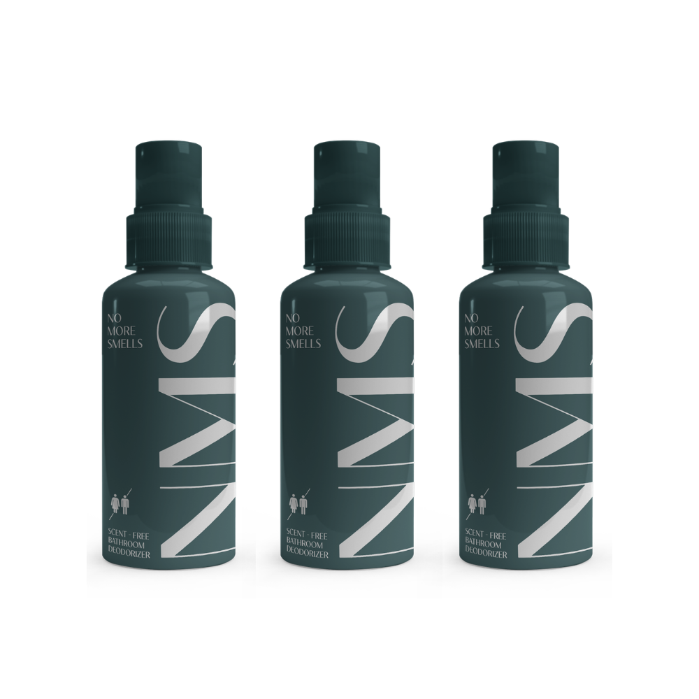 No More Bathroom Smells Odour Eliminator 3 x 50ml | Exclusive Multi-Pack Freshness Spray