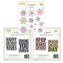 Lisa Horton Crafts Lazy Daisy & Panel Pairs Die & Stamp Sets | Exclusive Bundle