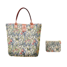 Signare Tapestry William Morris Golden Lily Foldaway Bag with Zip Purse
