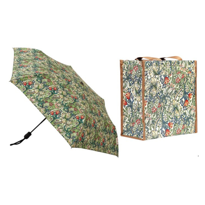 Signare Tapestry William Morris Golden Lily Shopper Bag with Umbrella