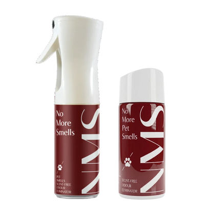No More Pet Smells Odour Eliminator 200ml Spray & Refill | Exclusive Twin Pack