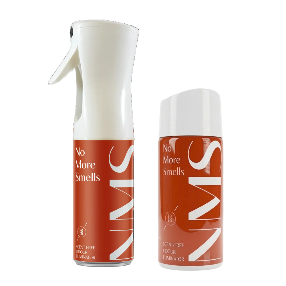No More Smells Household Odour Eliminator 200ml Spray & Refill | Exclusive Twin Pack