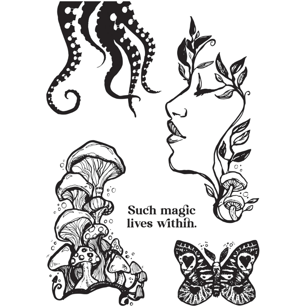 Creative Expressions Jane Davenport Clear Stamp Set - Magic Within