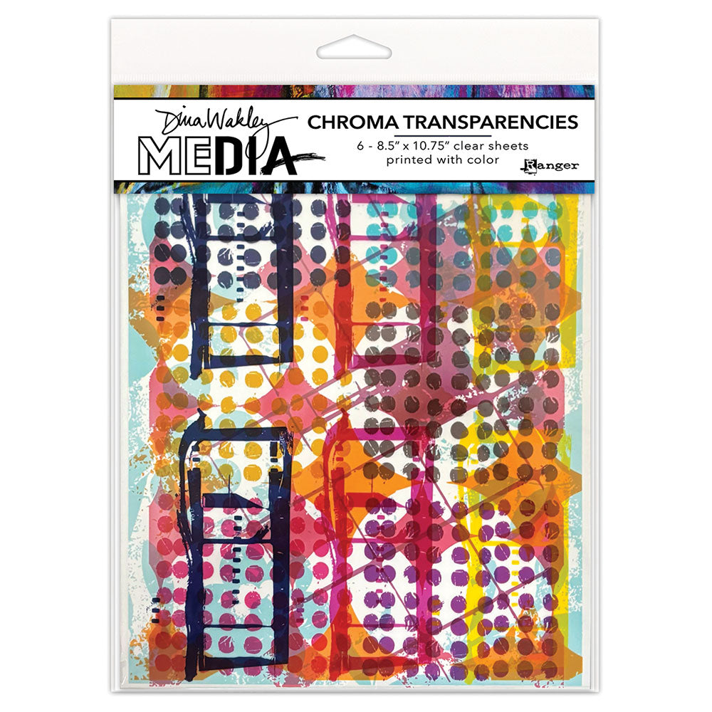 Dina Wakley MEdia Chroma Transparencies - Grunge Specimens