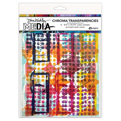 Dina Wakley MEdia Chroma Transparencies - Grunge Specimens