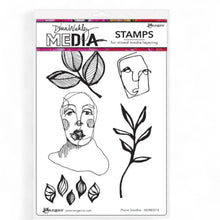 Dina Wakley MEdia Rubber Stamps - Phone Doodles