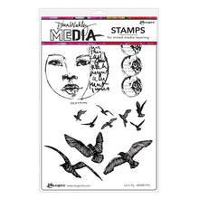 Dina Wakley MEdia Rubber Stamps - Let It Fly