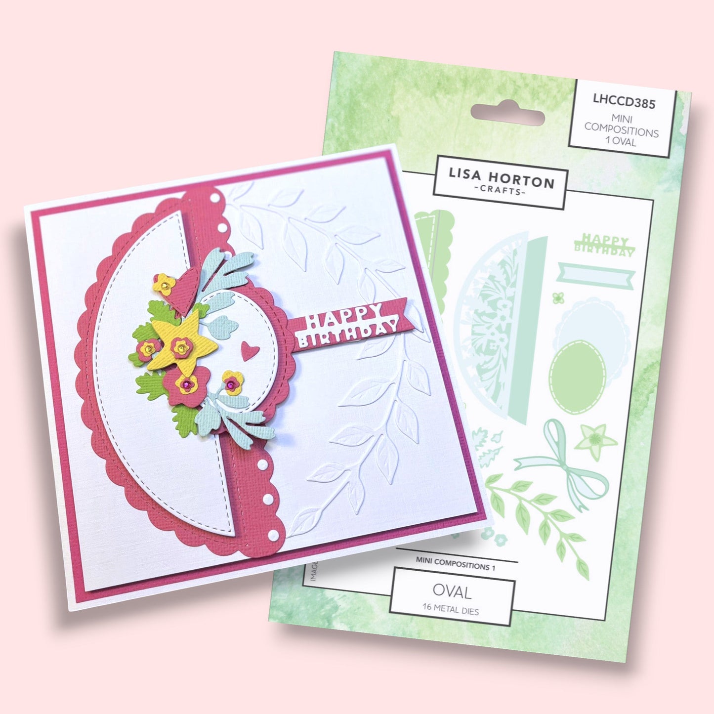 Lisa Horton Crafts Mini Composition Layout Dies - Set A (Oval)