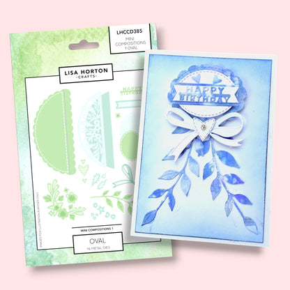 Lisa Horton Crafts Mini Composition Layout Dies - Set A (Oval)