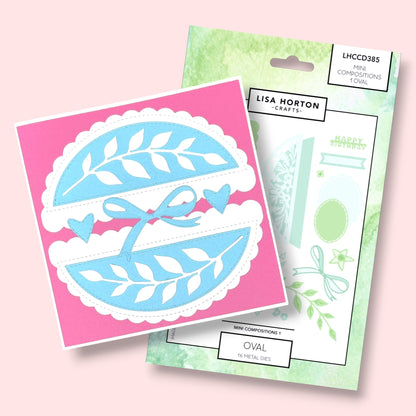 Lisa Horton Crafts Mini Composition Layout Dies - Set A (Oval)