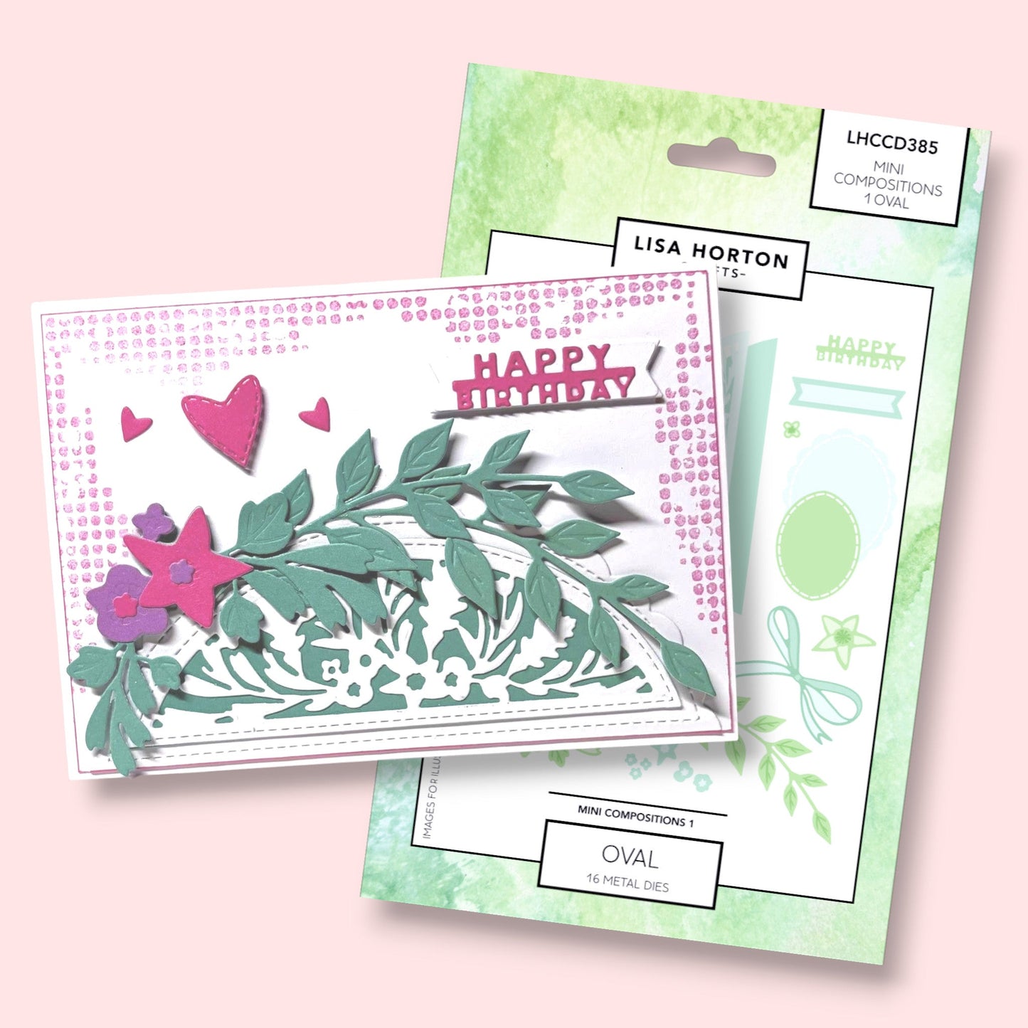 Lisa Horton Crafts Mini Composition Layout Dies - Set A (Oval)