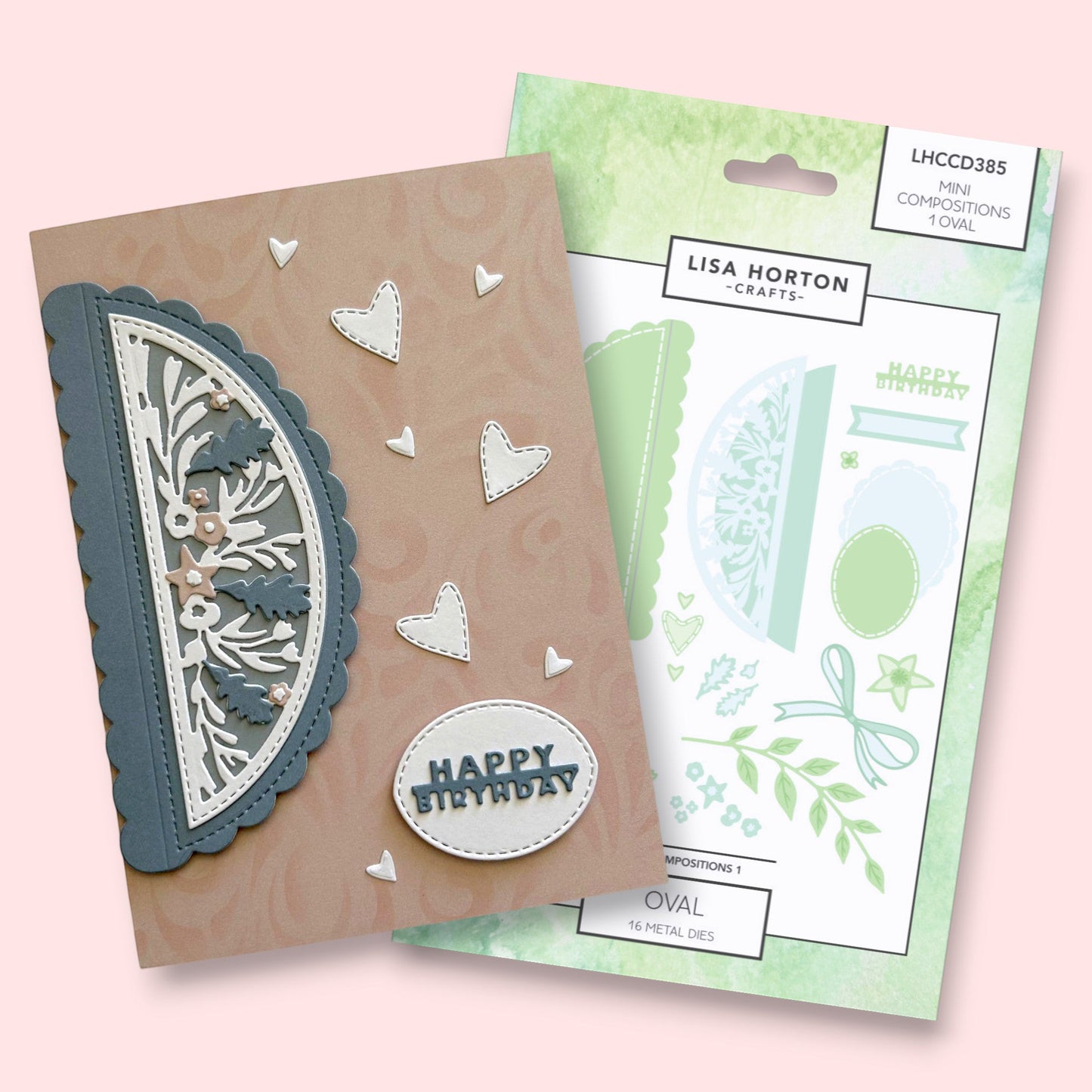 Lisa Horton Crafts Mini Composition Layout Dies - Set A (Oval)