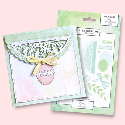 Lisa Horton Crafts Mini Composition Layout Dies - Set A (Oval)