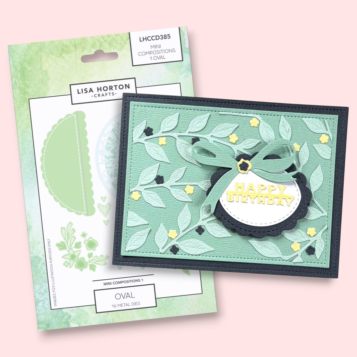 Lisa Horton Crafts Mini Composition Layout Dies - Set A (Oval)