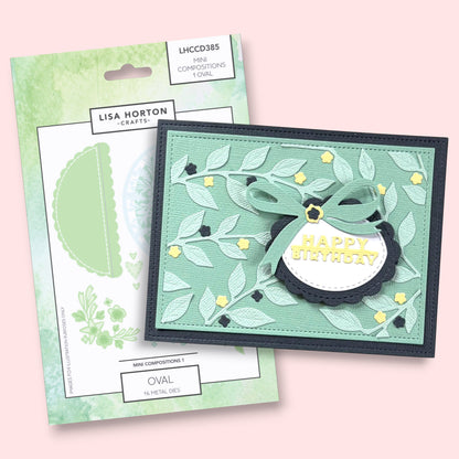 Lisa Horton Crafts Mini Composition Layout Dies - Set A (Oval)