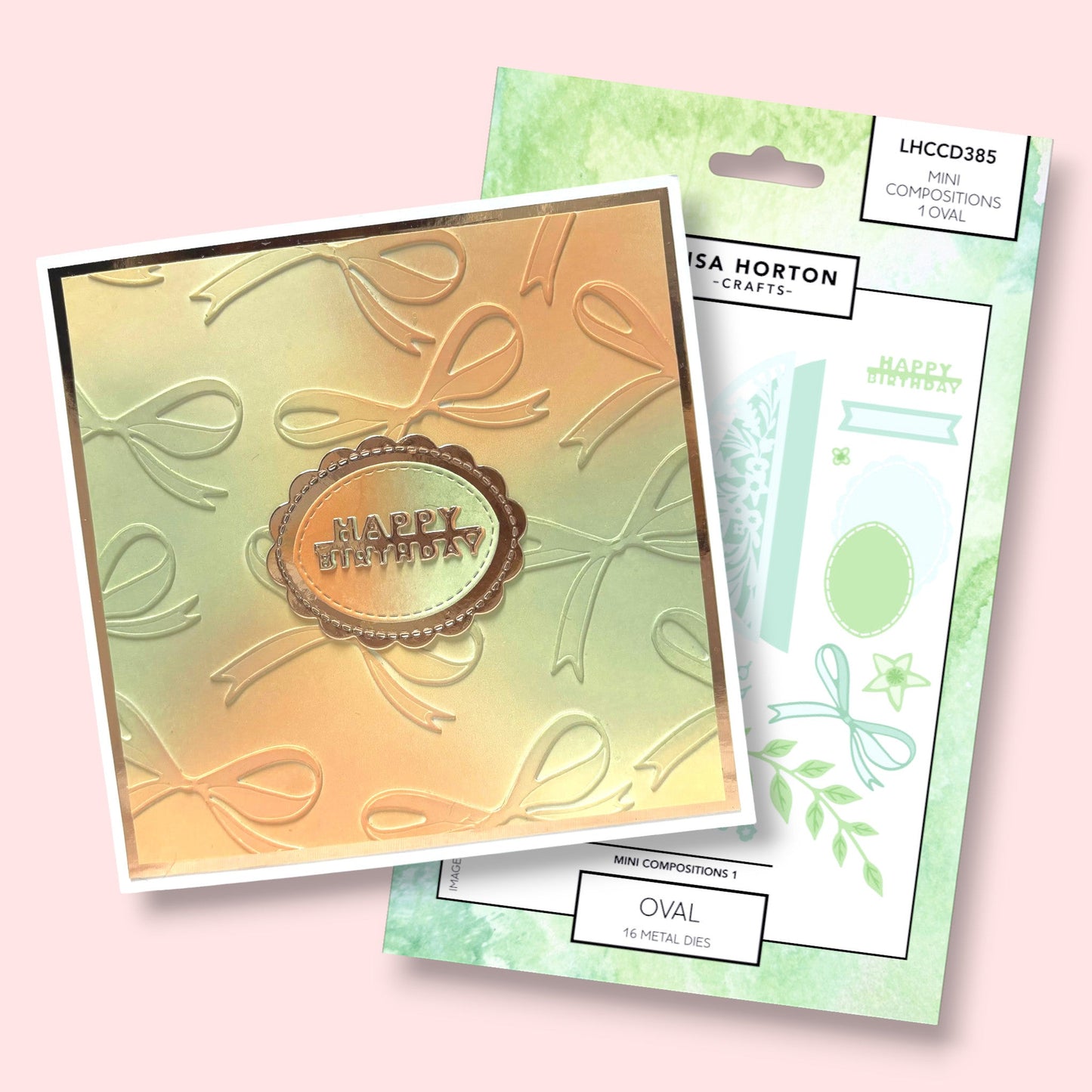 Lisa Horton Crafts Mini Composition Layout Dies - Set A (Oval)