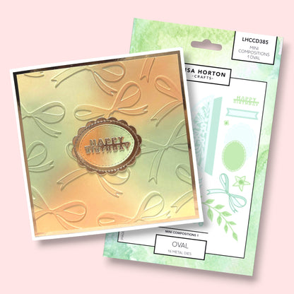 Lisa Horton Crafts Mini Composition Layout Dies - Set A (Oval)