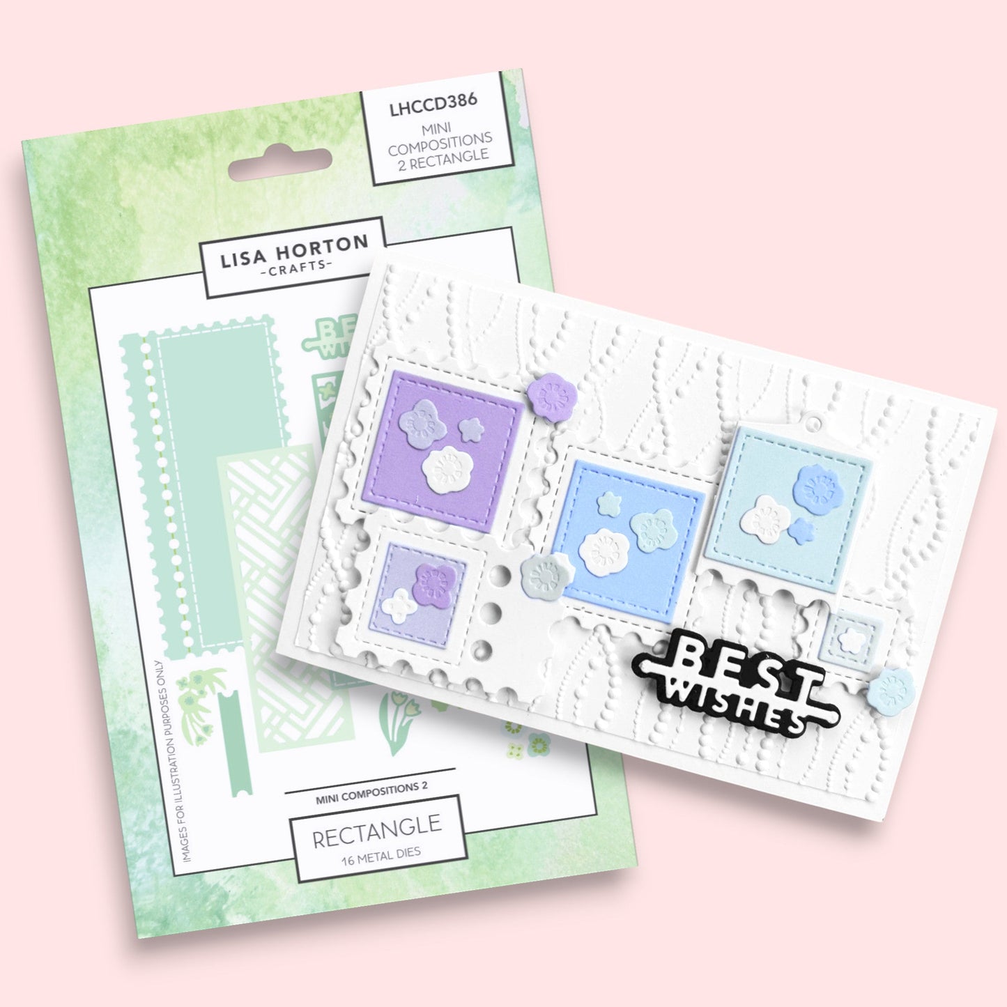 Lisa Horton Crafts Mini Composition Layout Dies - Set B (Rectangle)