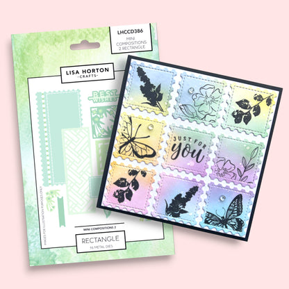 Lisa Horton Crafts Mini Composition Layout Dies - Set B (Rectangle)