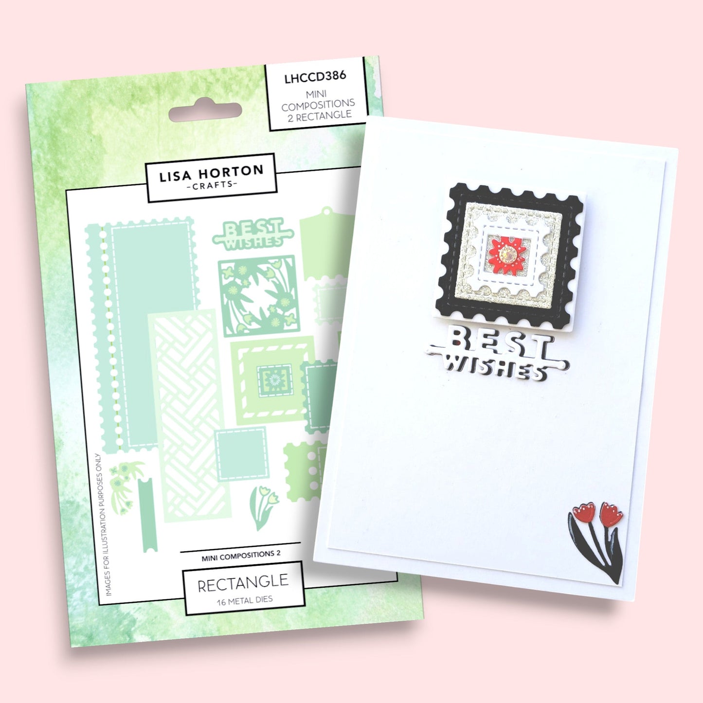 Lisa Horton Crafts Mini Composition Layout Dies - Set B (Rectangle)