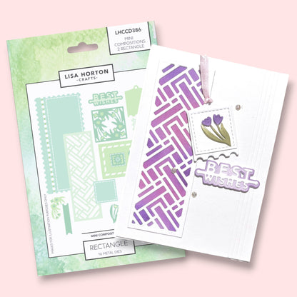 Lisa Horton Crafts Mini Composition Layout Dies - Set B (Rectangle)