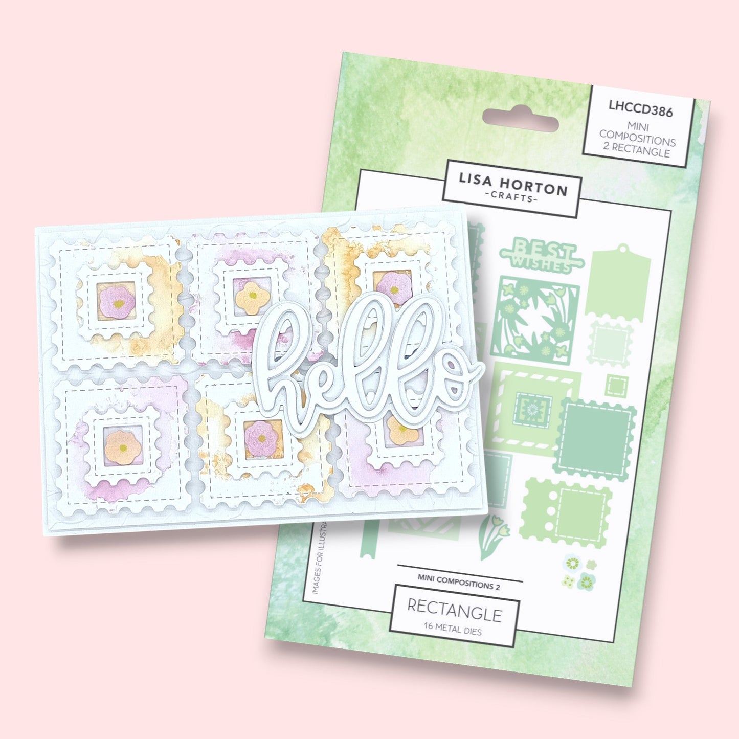 Lisa Horton Crafts Mini Composition Layout Dies - Set B (Rectangle)