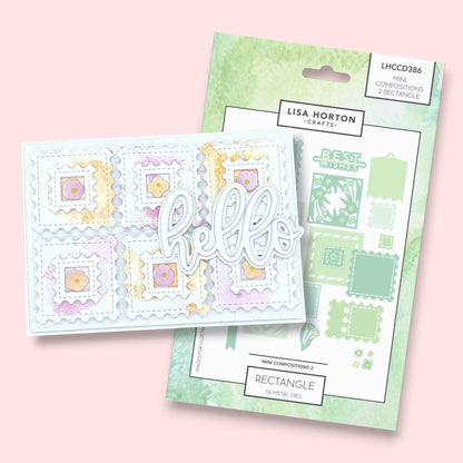 Lisa Horton Crafts Mini Composition Layout Dies - Set B (Rectangle)
